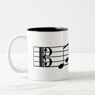 Alto Clef Fab Dad Coffee Mok Muzieknoten