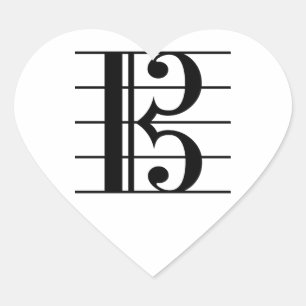 Alto Clef Hart Sticker