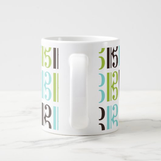 Alto Clef Pattern Jumbo Mok (Achterkant)