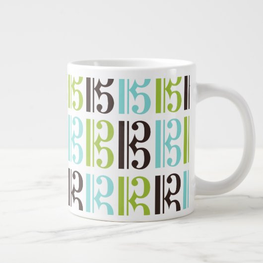 Alto Clef Pattern Jumbo Mok (Rechts)