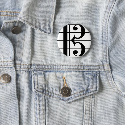 Alto Clef Ronde Button 5,7 Cm (In situ)