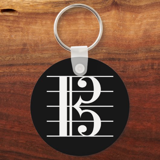 Alto Clef Sleutelhanger (Voorkant)