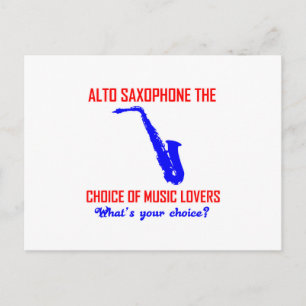 ALTO SAXOPHONE kiest voor muziekliefhebbers Briefkaart
