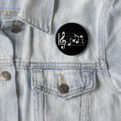 Alto Singer Musical Button (zwart) (In situ)