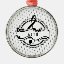 Alto Singer Musical Note Ornement