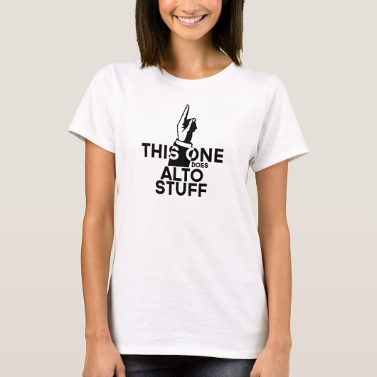 Alto Stuff - Funny Alto Music T-shirt (Voorkant)