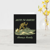 Alto Tu Barco! Coast Guard Novelty Gift  Kaart (Gele Bloem)