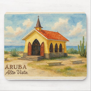 Alto Vista Aruba aquarel Muismat