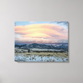 Altocumus Standing Lenticular Clouds Canvas Afdruk (Voorkant)