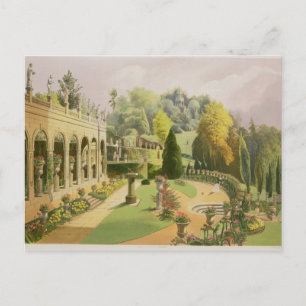 Alton Gardens uit "The Gardens of England", 1857 Briefkaart