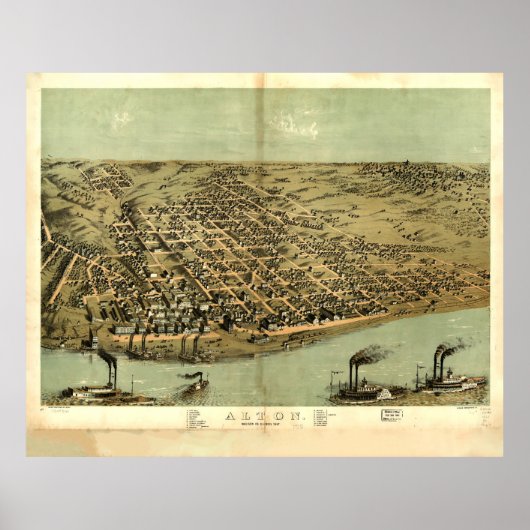 Alton, Illinois (1867) Poster (Voorkant)