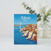 Alton Illinois Briefkaart (Staand voorkant)