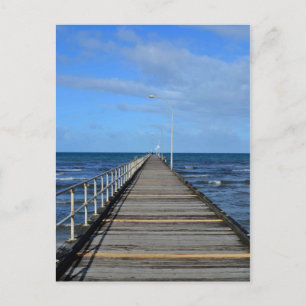 Altona strandpier zee-oever Briefkaart Melboune