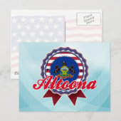 Altoona, PA Briefkaart (Voorkant / Achterkant)