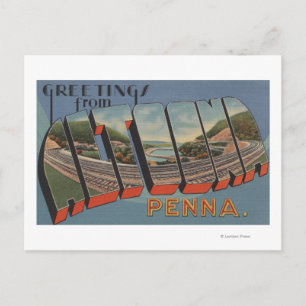 Altoona, Pennsylvania - Grote Letter-scènes Briefkaart