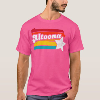Altoona Pennsylvania Vintage Gedecoreerd Souvenir T-shirt