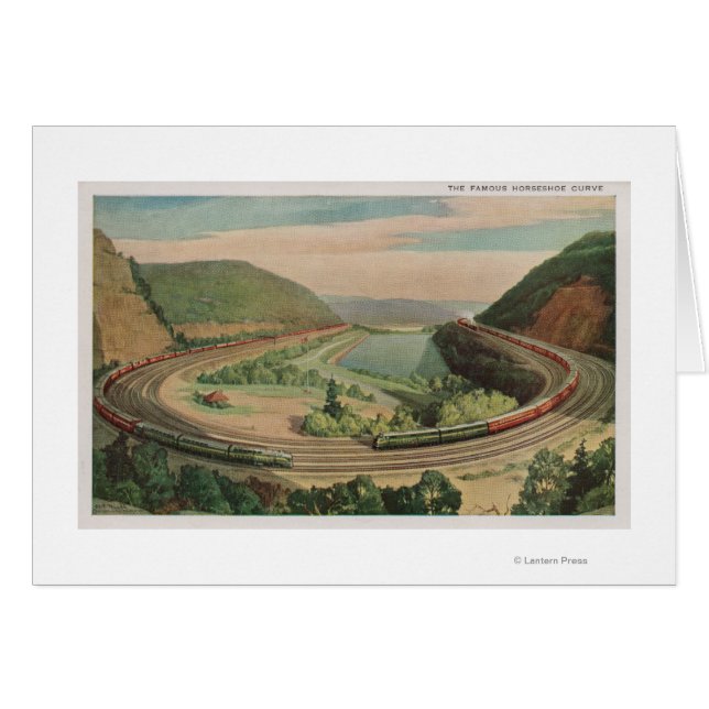 Altoona, Pennsylvanie, Le fameux Horseshoe Curv (Devant horizontal)