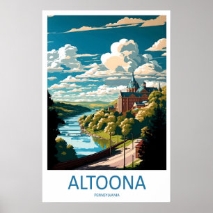 Altoona Vintage Reisposter Ski National Park Poster