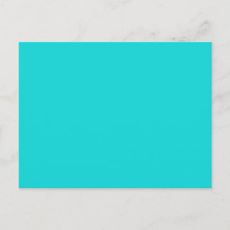 Altruistisch onschatbare Turquoise Blue Color Briefkaart