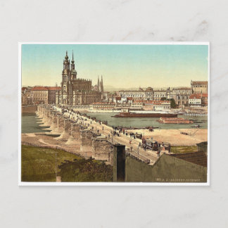 Altstadt, Dresden, Saksen, Duitsland, zeldzame Pho Briefkaart