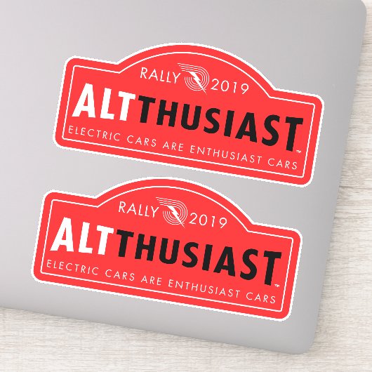 AltThusiast Rally 2019 Étiquettes (2 par feuille) (Détail)