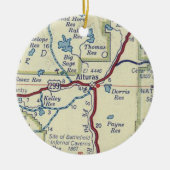 Alturas CA  map Keramisch Ornament (Voorkant)