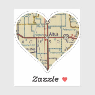 Altus OK kaart Sticker