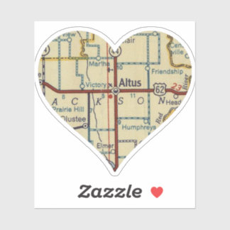 Altus OK kaart Sticker