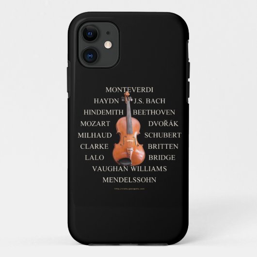 Altviolcomponisten Case-Mate iPhone Case (Achterkant)