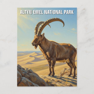Altyn Emel Nationaal Park Kazachstan Reizen Briefkaart