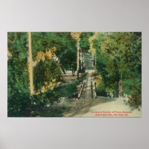 Alum Rock Park Picnic Grounds Vista Uitzicht Poster