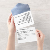 aluminium 10th wedding anniversary invitation   (Déchirure)