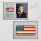 Aluminium brossé avec cartes de profil de drapeau (Devant / Derrière)