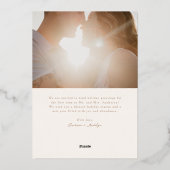 Aluminium Carte de vœux de Noël à feuillage persistant en ca (Verso)