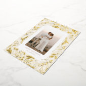 Aluminium Carte de vœux de Noël à feuillage persistant en ca (Rotation)