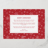 Aluminium Carte de vœux multi-photos en feuille d'aluminium  (Verso)