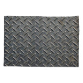 Aluminium Donker: Rhombus Shape Design Kussensloop (Achterkant)