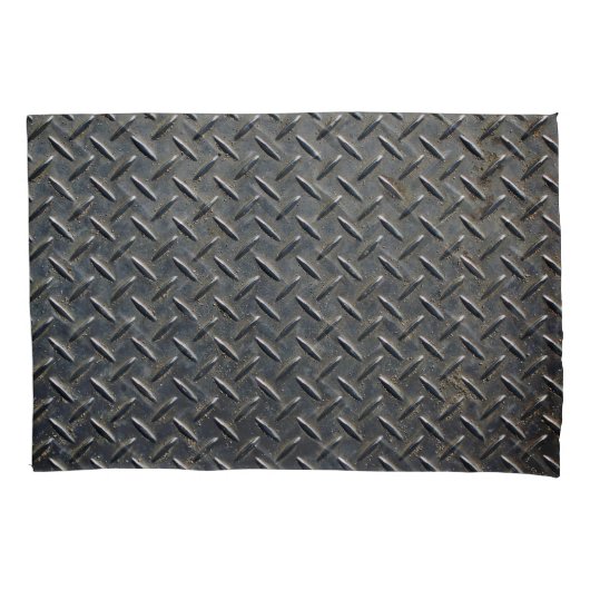 Aluminium Donker: Rhombus Shape Design Kussensloop (Voorkant)