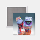 Aluminium en Plastic Monsters Magneet (Voorkant / Achterkant)