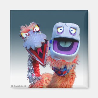 Aluminium en Plastic Monsters Magneet