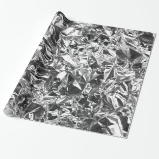 Aluminium Folie Design Silver Color Cadeaupapier