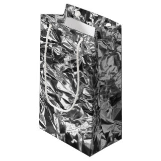 Aluminium Folie Design Silver Color Klein Cadeauzakje