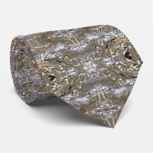Aluminium Folie Gekreukelde Wrapper Abstracte Kuns Stropdas (Opgerold)