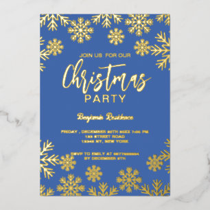 Aluminium Invitation de fête de Noël 5" x 7" Invitation en f