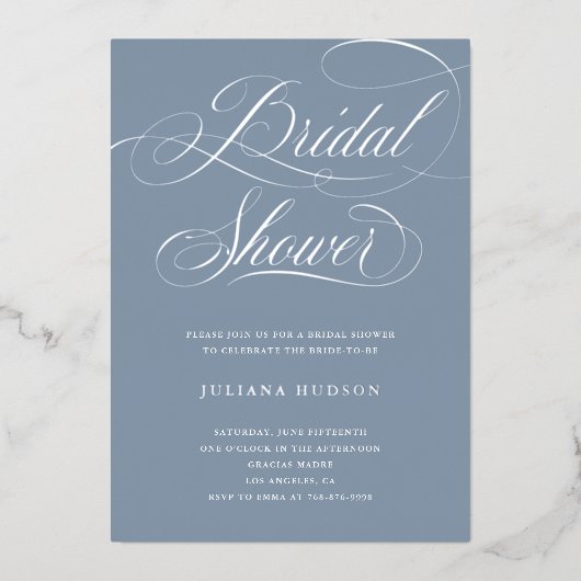 Aluminium Invitation de mariage avec écriture en véritable f (Recto)