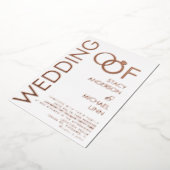 Aluminium Invitation de Mariage de bague en gras (Rotation)