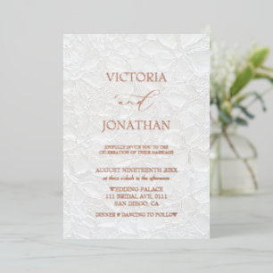 Aluminium Invitation de mariage en feuille d'aluminium à fle