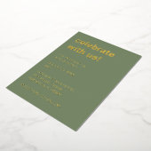 Aluminium Invitation de mariage simple en feuille d'aluminiu (Rotation)