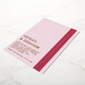 Aluminium Invitation de mariage simple moderne en feuille d' (Rotation)