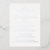 Aluminium Invitation de nomination de garçon en feuille d'ar (Recto)